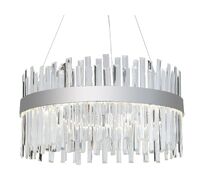 Подвесная люстра Ambrella light светодиодная с хрусталем Traditional TR5009_AMB