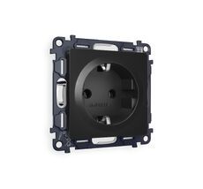 Розетка Ambrella Volt ALFA с заземлением на винтовых зажимах 2P+E 16A-250V QUANT MA806010_AMB