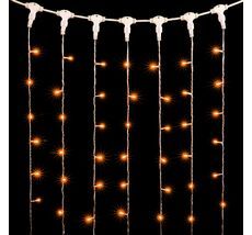 Гирлянда Занавес 2 x 3 м Желтый 220В, 600 LED, Провод Прозрачный ПВХ, IP54 PCL602-10-2Y