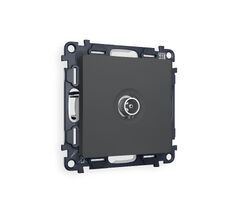 Розетка TV проходная Ambrella Volt ALFA мягкое касание 5-1000 MHz 4dB QUANT MA913030_AMB