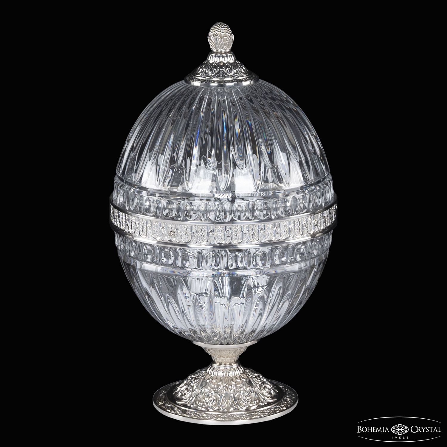 Настольная лампа Bohemia Ivele Crystal 5680L/18 Ni Clear/M-1G_BI