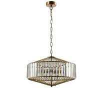 Подвесная люстра Crystallux FIESTA FIESTA SP5 BRASS/TRANSPARENTE_CR