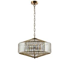 Подвесная люстра Crystallux FIESTA FIESTA SP5 BRASS/TRANSPARENTE_CR