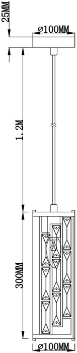 Подвесной светильник Escada 2101/1S Chrome_ESC