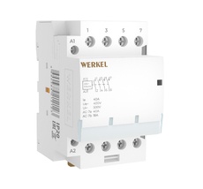 Контактор модульный 40 A 4NO (3 мод.) Werkel a069477_WR