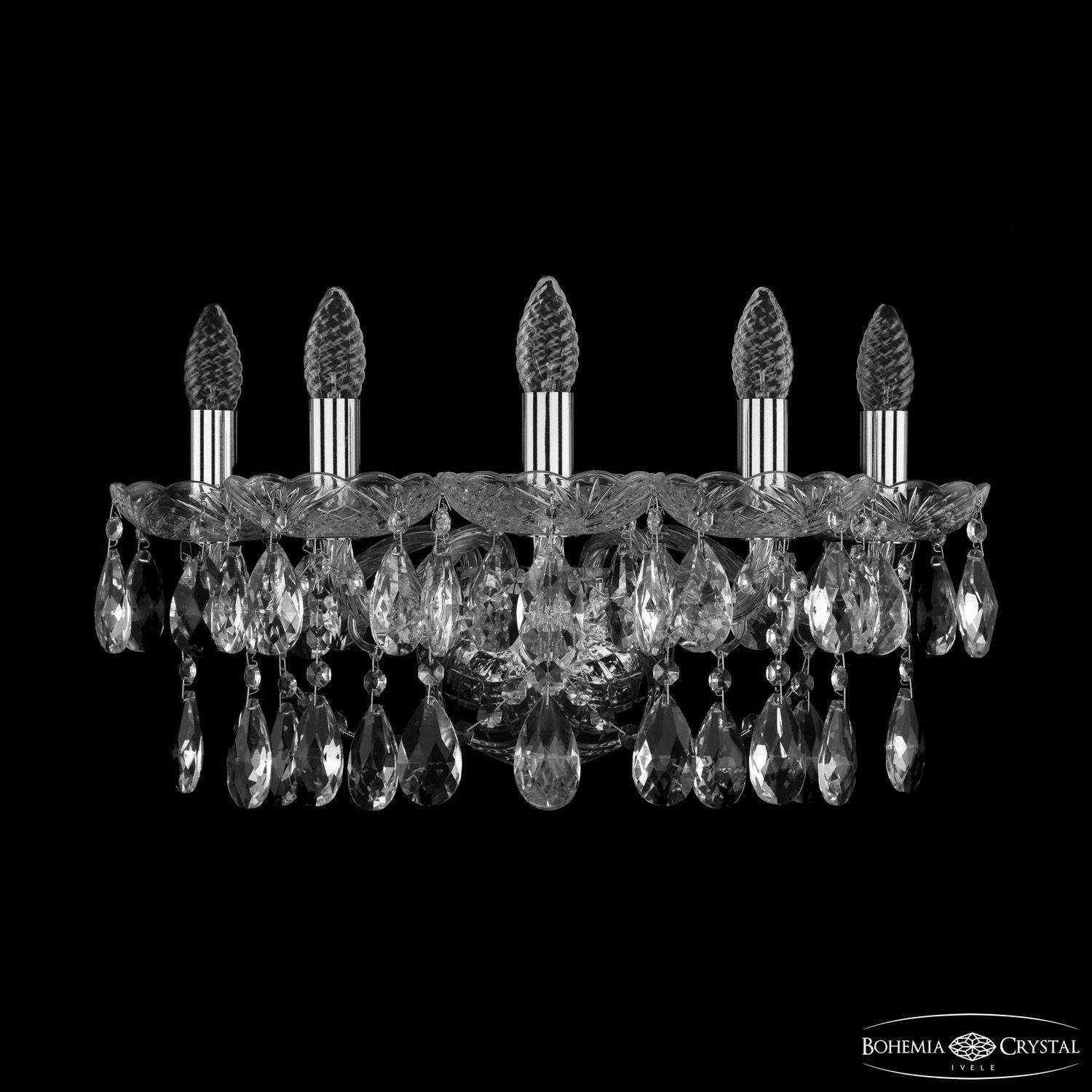 Бра Bohemia Ivele Crystal 1413B/5/165/XL Ni_BI