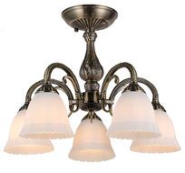 Потолочная люстра на штанге 1114/5PL E27 60W Escada 1114/5PL Bronze_ESC