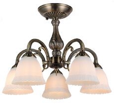 Потолочная люстра на штанге 1114/5PL E27 60W Escada 1114/5PL Bronze_ESC