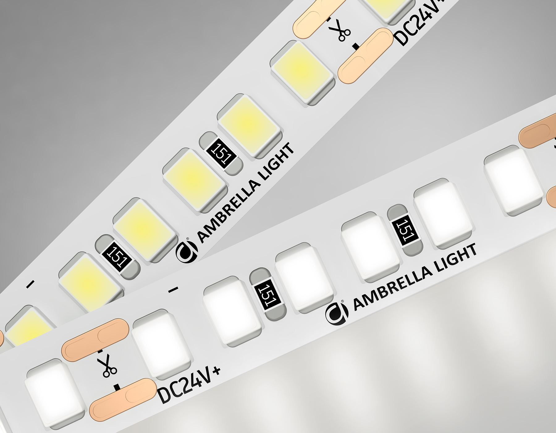 Светодиодная лента 2835 180Led, 14.4W m, 24V IP20 4500K 5m Ambrella Light GS GS3202_AMB