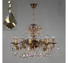 Хрустальная люстра Ambiente Ambient 2118/8 PB Honey Leaf_BZ