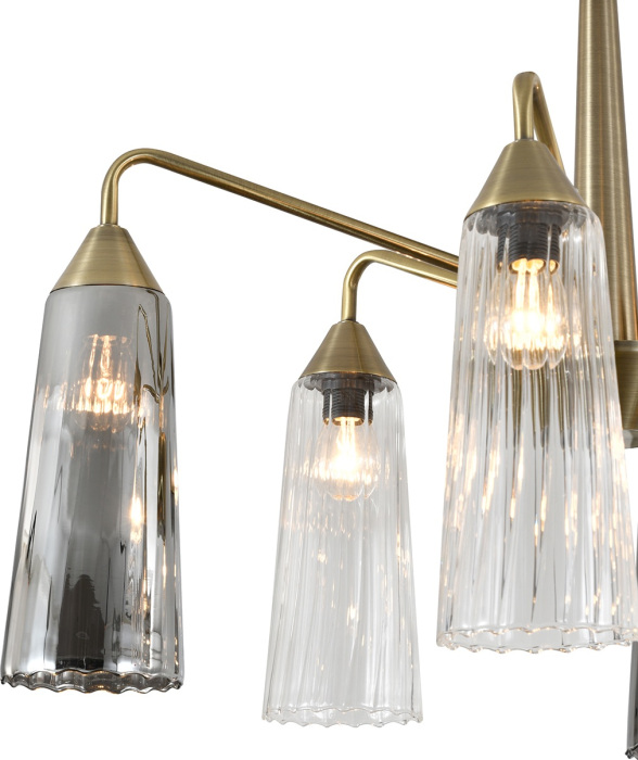 Потолочная люстра на штанге (13028/6R Brass) Indigo V000509