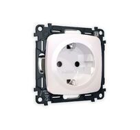 Розетка Ambrella Volt OMEGA с заземлением на винтовых зажимах 2P+E 16A-250V QUANT MO206010_AMB