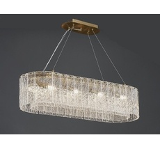 Подвесная люстра NewPort 10820/90 brass oval_NP