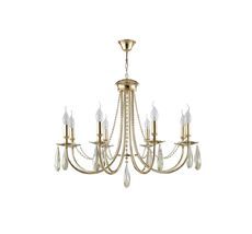 Подвесная люстра Crystallux VICTORIA VICTORIA SP8 GOLD/AMBER_CR