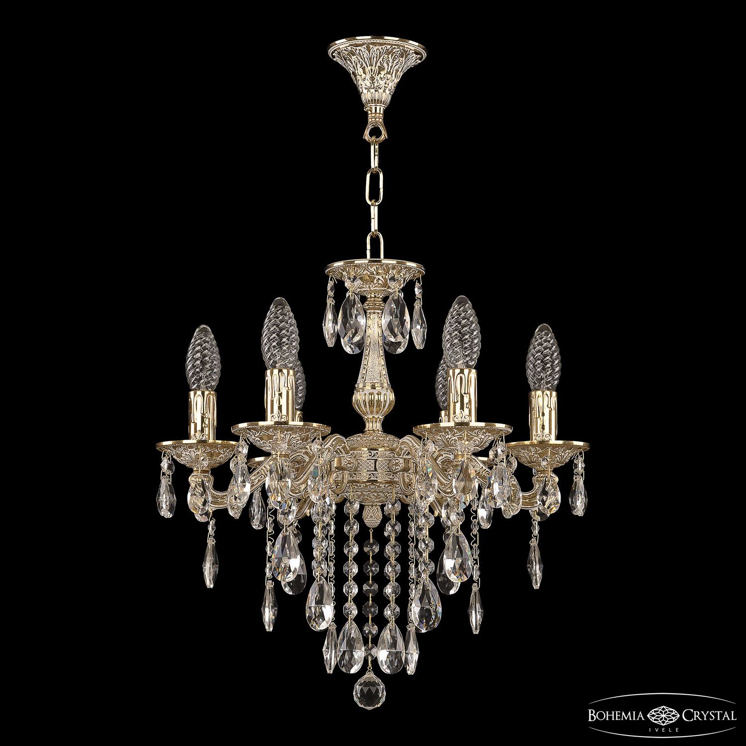 

Хрустальная люстра Bohemia Ivele Crystal 70126/6/125 B GW, 70126/6/125 B GW