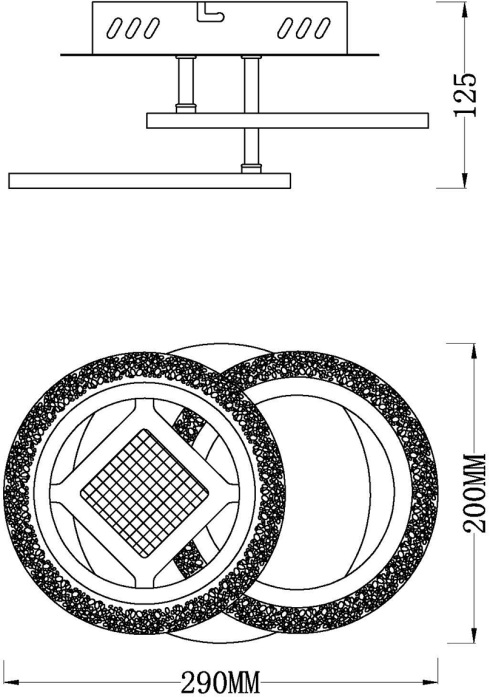 Потолочная люстра (+ночной режим) светодиодная с пультом Escada 10214/2LED_ESC