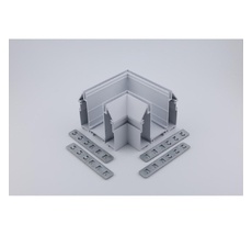 Соединитель шинопровода угловой плоский для натяжного потолка Aployt APL.0284.10.04