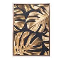 Холст Золотые листья монстеры-2 Garda Decor 89VOR-MONSTERA GOLDEN-2