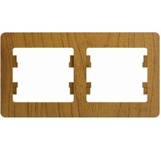 Рамка на 2 поста (дуб) Systeme Electric GSL000502
