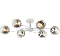 Люстра потолочная на штанге E27*60W White/Chrome Escada 1177/6P_ESC