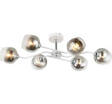 Люстра потолочная на штанге E27*60W White/Chrome Escada 1177/6P_ESC