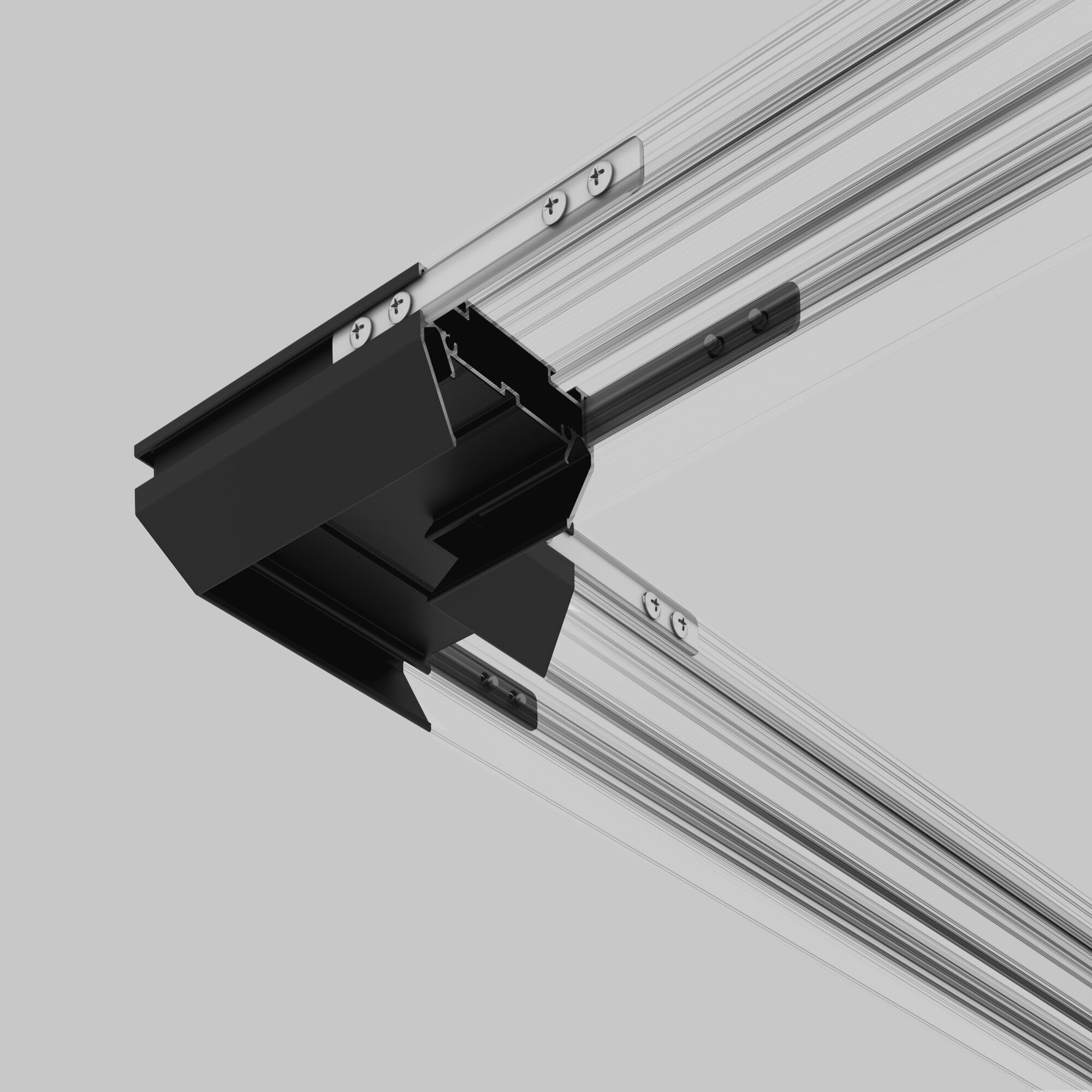 Коннектор угловой для монтажа в натяжной потолок однофазного шинопровода Elektrostandard Basic System a070480_ES