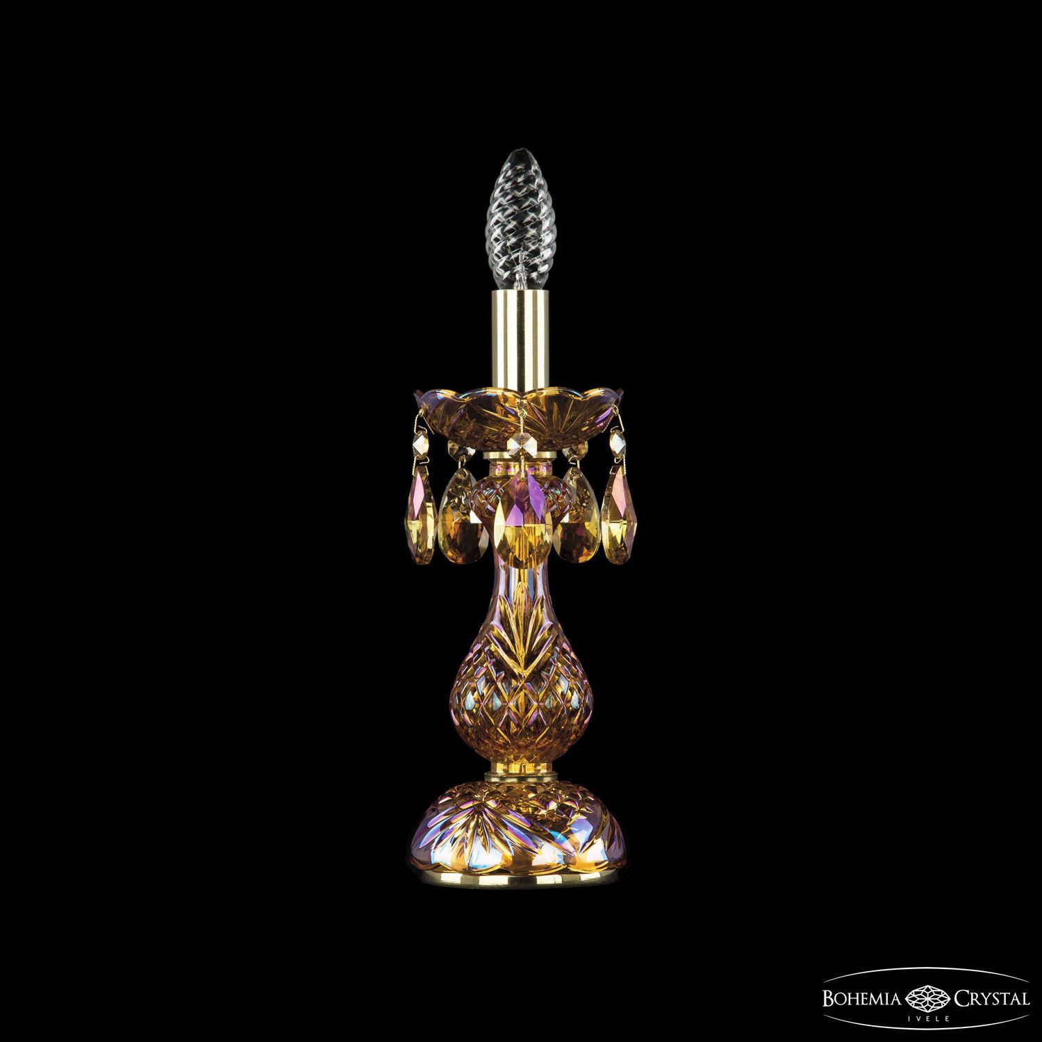 

Настольная лампа Bohemia Ivele Crystal 1402L/1-31 G M777, 1402L/1-31 G M777