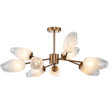 Люстра потолочная на штанге (13003/9C Brass) Indigo V000004