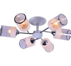 Потолочная люстра на штанге E27*60W White/Chrome Escada 684/6P_ESC