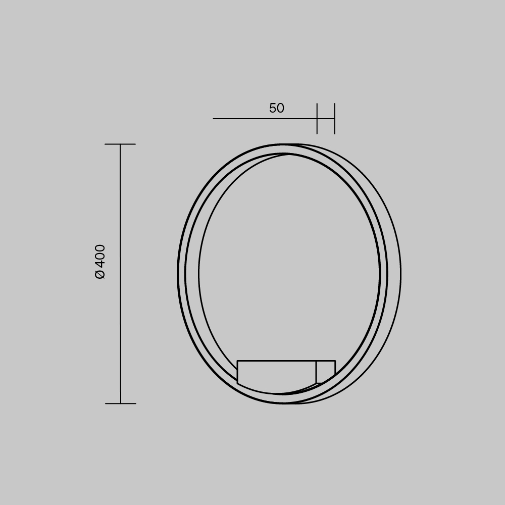 Настенный светильник Maytoni Rim MOD058WL-L25WK_MY