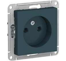 Розетка встраиваемая без заземления (изумрудный) Systeme Electric ATN000841