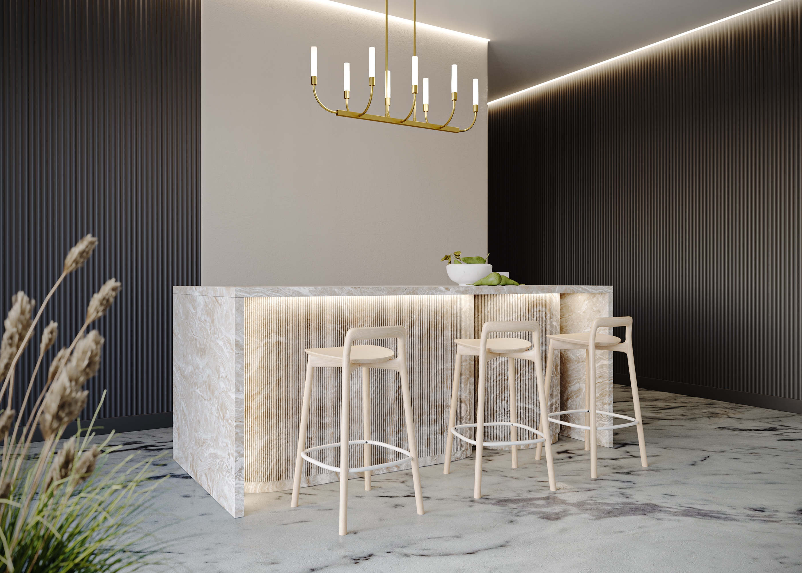 Подвесная люстра Maytoni на штанге Modern Deja Vu MOD423CL-08C_MY