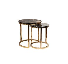 Стол журнальный (набор из 2 шт) Garda Decor 57EL-ET101B-BL