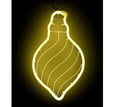Светодиодная Фигура Шар 24 x 42 см Желтая, Гибкий Неон и Акрилайт, IP54 HFS1-2Y