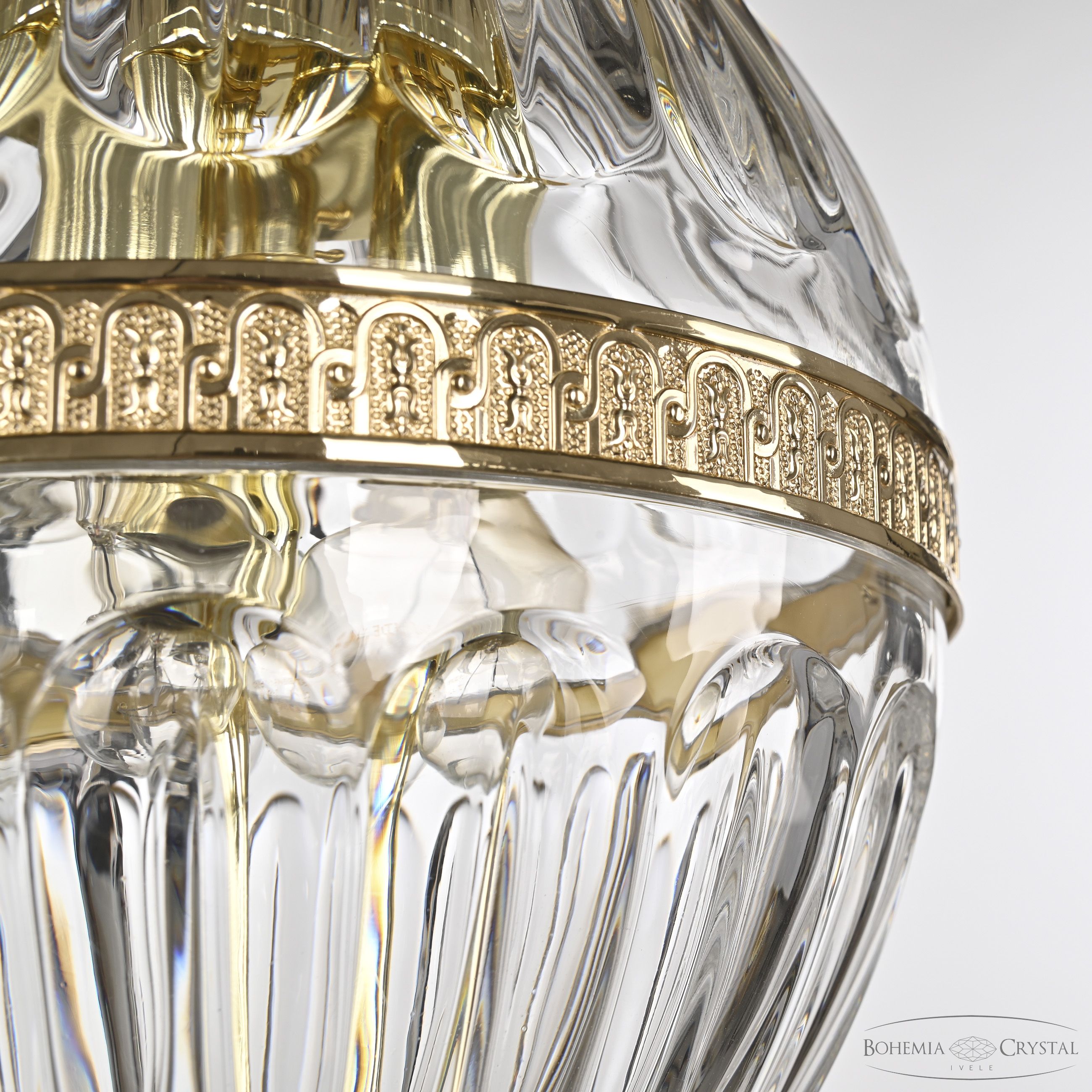 Подвесной светильник Bohemia Ivele Crystal 5680/20 G Clear/M-1H_BI