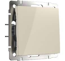 Выключатель одноклавишный проходной Werkel WL03-SW-1G-2W-ivory a051466_WR