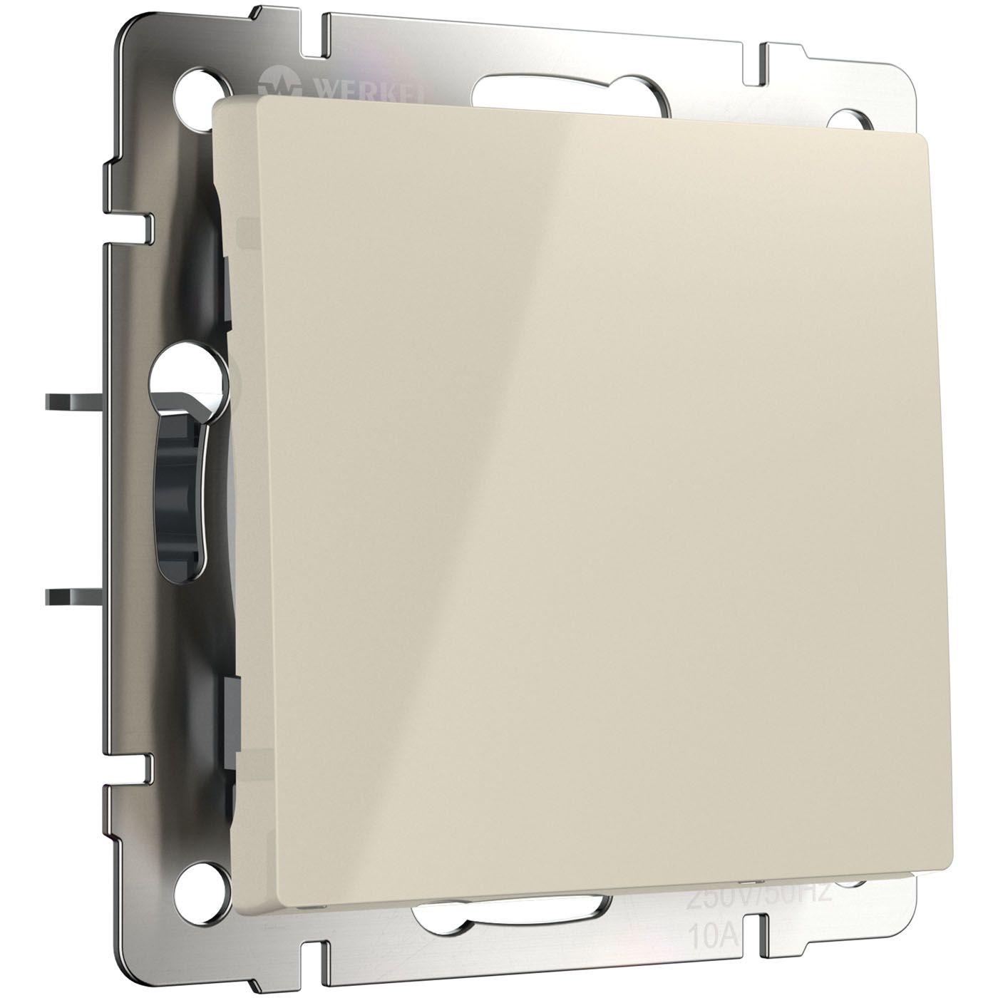 Выключатель одноклавишный проходной Werkel WL03-SW-1G-2W-ivory a051466_WR