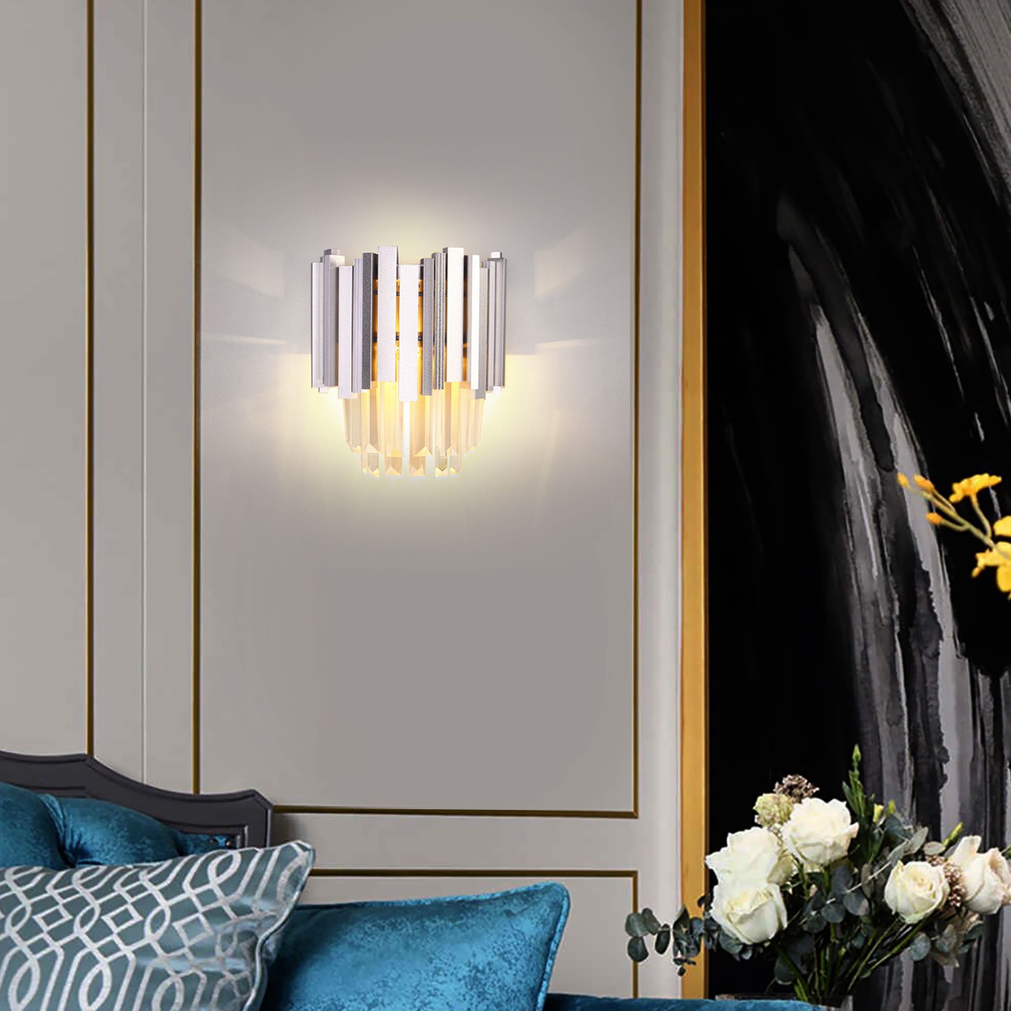 Настенный светильник Bogates с хрусталём Piano a055306_EU