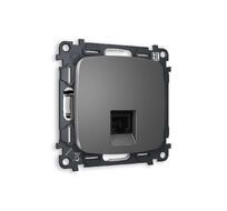 Розетка телефонная Ambrella Volt OMEGA RJ-11(4P4C) с защитной шторкой QUANT MO662030_AMB