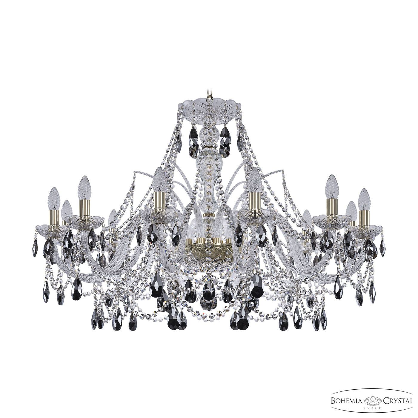 

Хрустальная люстра Bohemia Ivele 1411/12/360 G K781, 1411/12/360 G K781