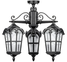 Потолочный светильник уличный IP44 Oasis Light 86170A/3 02 Bl_OL