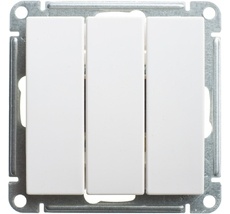 Выключатель встраиваемый трехклавишный (белый) Systeme Electric VS0510-351-1-86