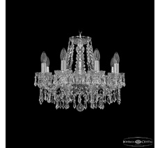 Хрустальная люстра Bohemia Ivele Crystal 1403/8/160 Ni_BI