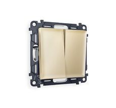 Выключатель двухклавишный проходной Ambrella Volt ALFA QUANT MA603020_AMB