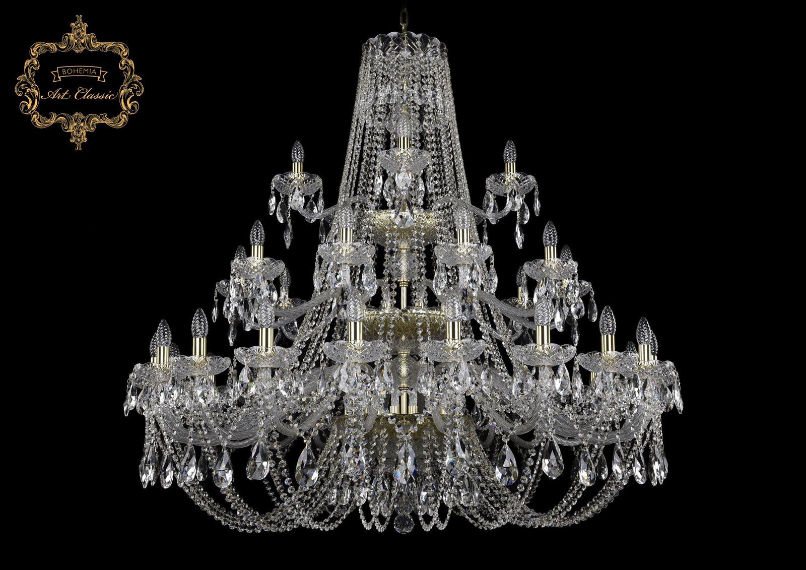 Хрустальная люстра Bohemia Art Classic 11.21.20+10+5.460.3d.Gd.Sp_BI