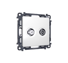 Комплект механизма розетки TV оконечной + SAT 5-862MHz 3.5dB/950-2150MHz 3.5dB ALFA QUANT (AP1333, VM217) Ambrella Volt MA133310_AMB