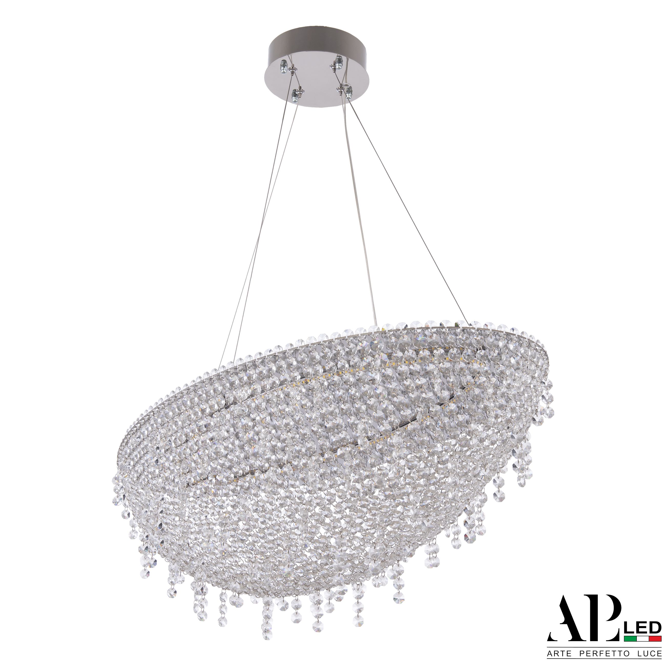 Хрустальная люстра APL LED Sicilia SH508.0.80.B.Ni.4000
