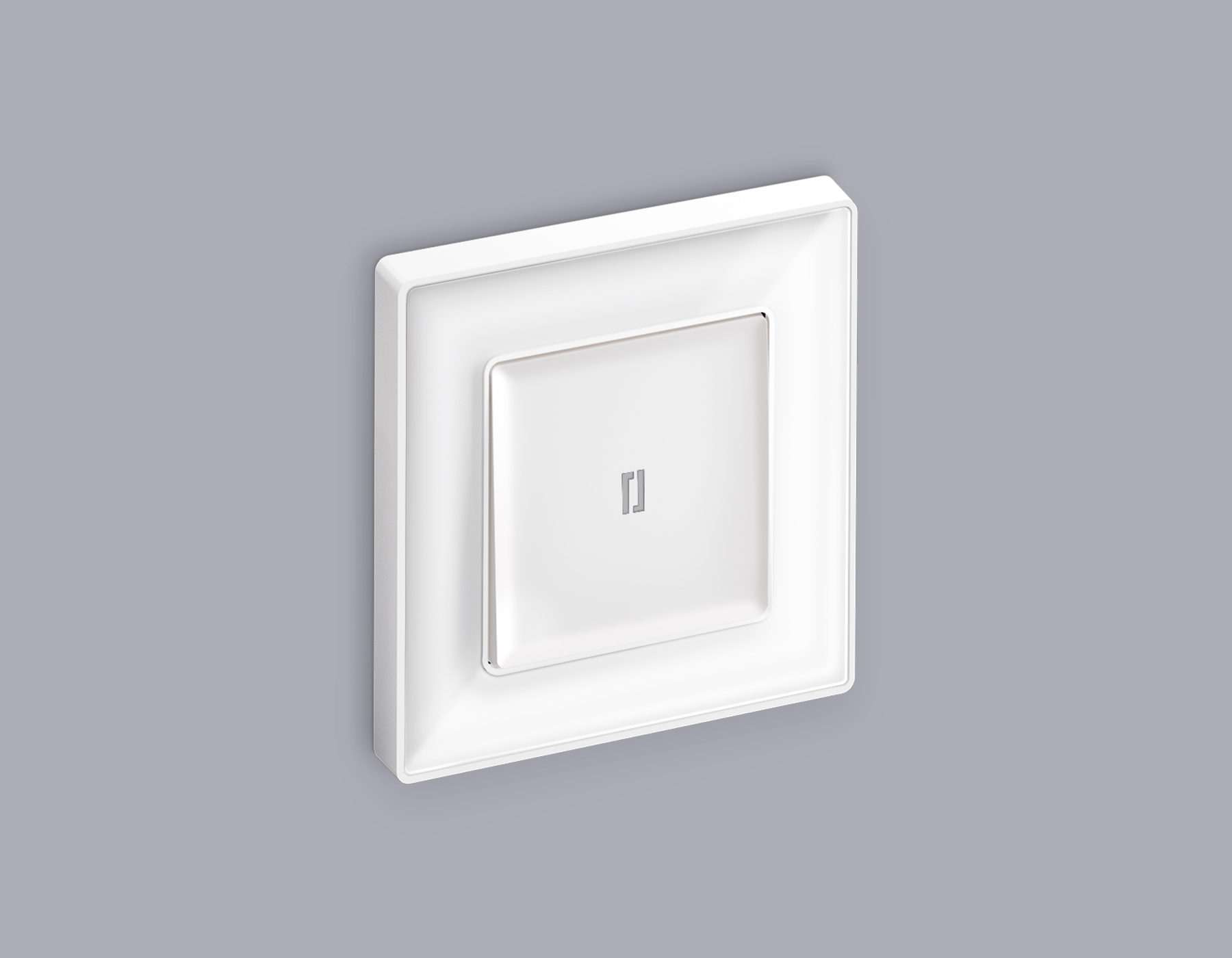 Лицевая панель для 1-кл выключателей с подсветкой QUANT Ambrella Volt ALFA AP1220_AMB