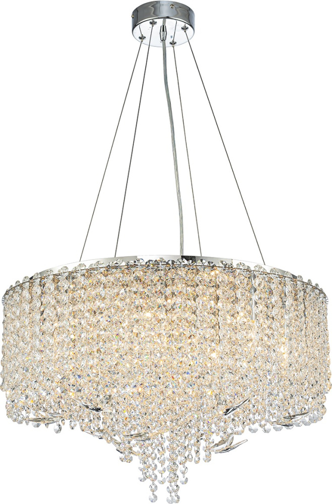 Подвесная люстра хрусталь (12051/12P Chrome) Indigo V000600