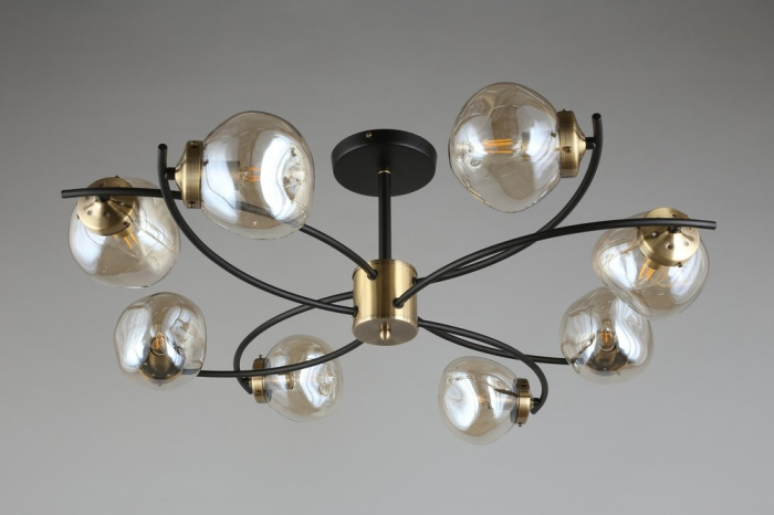 Потолочная люстра для гостиной высотой 30 см светодиодная Omnilux OML-95307-08